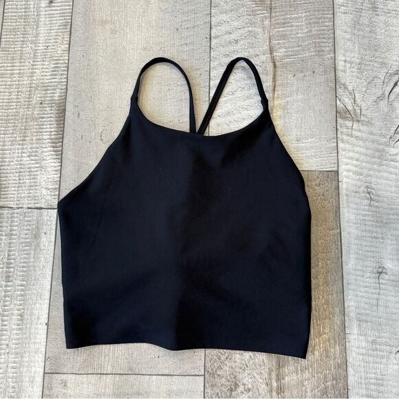 Old Navy Active Powersoft Black Longline Sports Bra - Picture 2 of 5